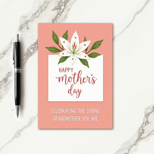 Peach Toned Mothers Day Art Card