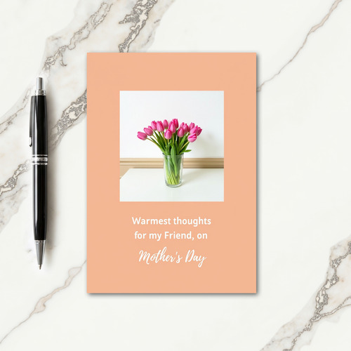 Peach Tones Mothers Day Card