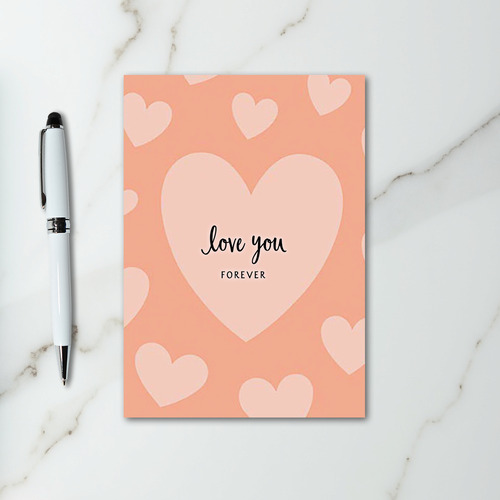 Peach Valentines Day Card