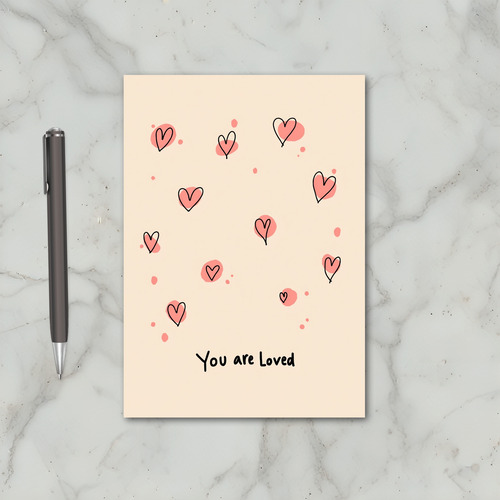 Peach You Are Loved Card