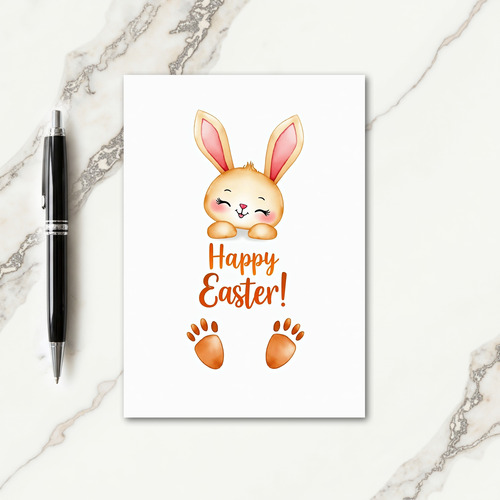 Peachy Bunny Easter Peek Card