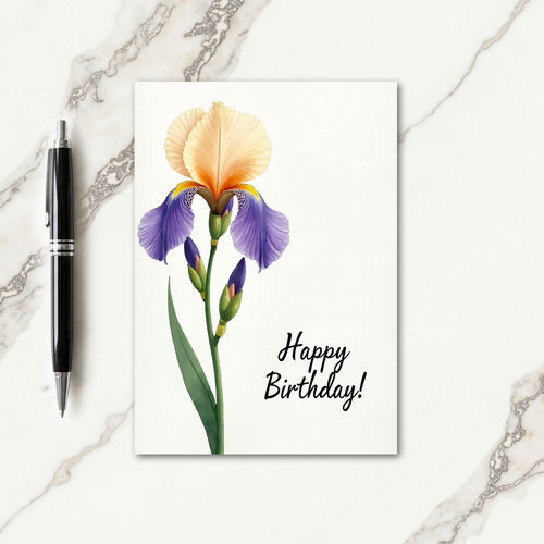 Peachy Petal Birthday Card