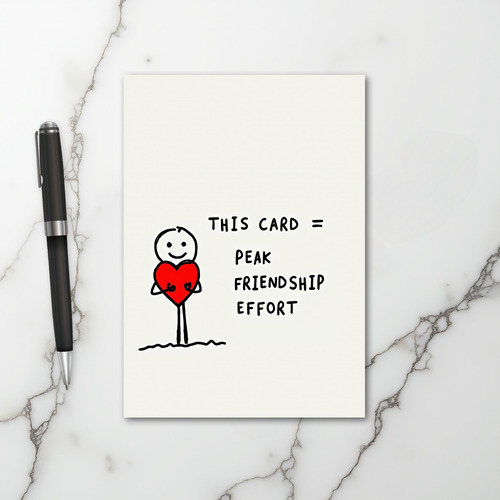 Peak Friendship Effort Card