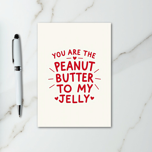 Peanut Butter Jelly Valentine Card