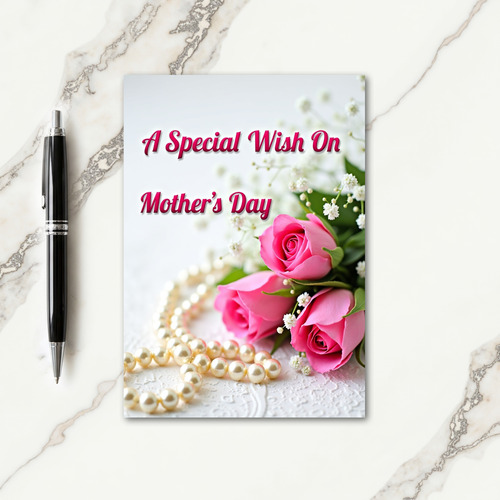 Pearl Accent Mothers Day Card