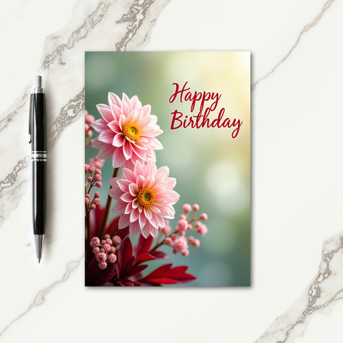 Pearl Bud Birthday Card