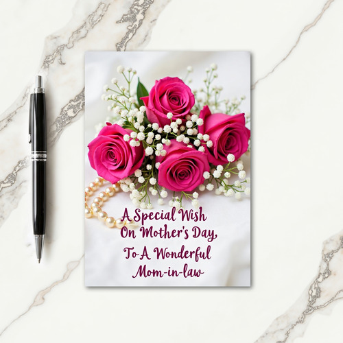 Pearl Drape Mothers Day Card