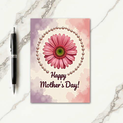 Pearl Framed Mothers Day Card