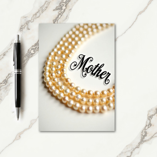 Pearl Strands Mothers Day Card