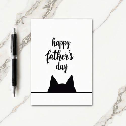 Peeking Pet Fathers Day Card