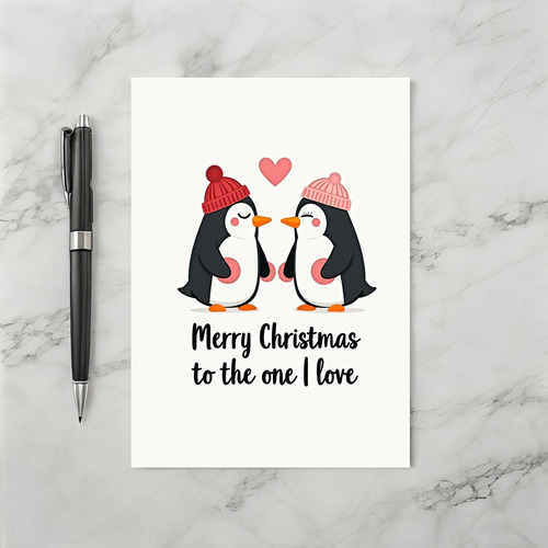 Penguin Christmas Love Card