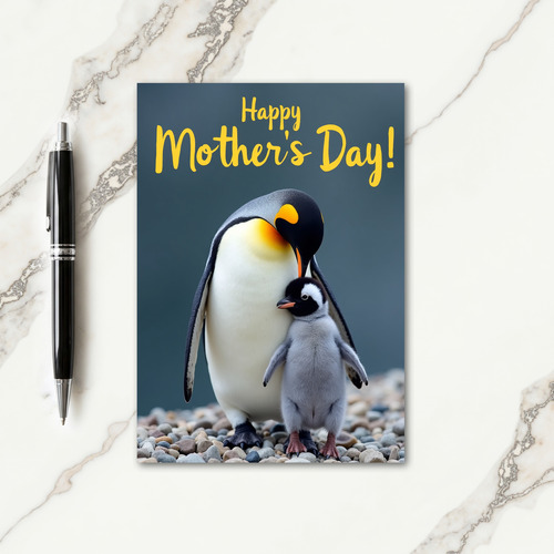Penguin Mothers Day Scene Card
