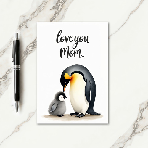 Penguin Sweet Mothers Day Card