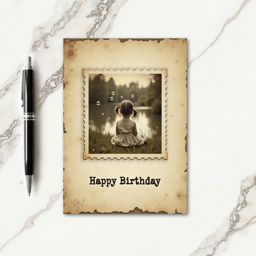 Pensive Birthday Scene Card