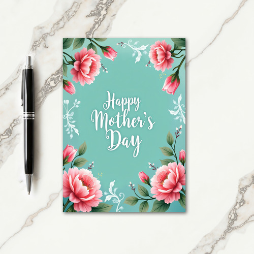 Peony Mothers Day Card