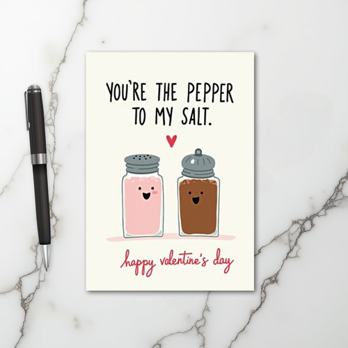 Pepper To My Salt Valentines Card