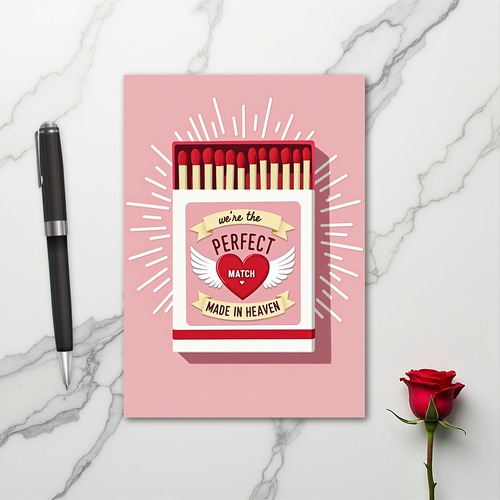 Perfect Love Match Made In Heaven Card