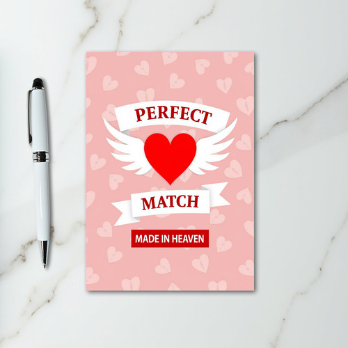 Perfect Match Hearts Pattern Card