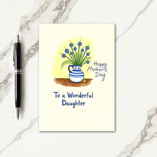 Periwinkle Blooms Mothers Card
