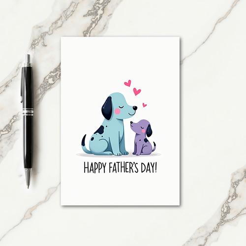 Periwinkle Fathers Day Love Card