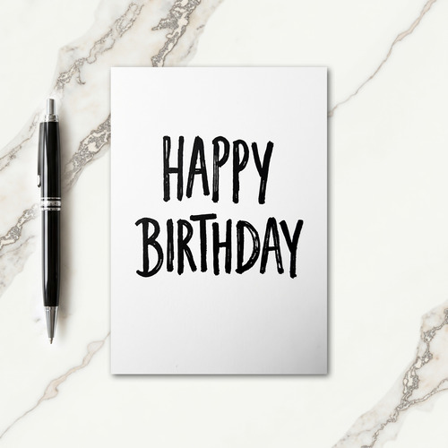 Personal Script Birthday Card