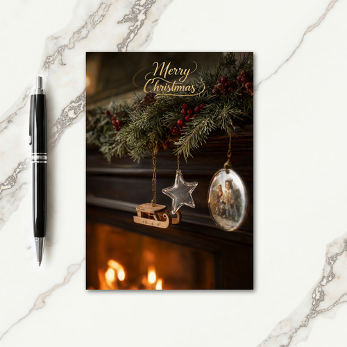 Personalized Christmas Ornaments Card