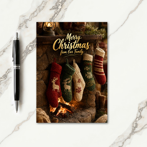 Personalized Stockings Card