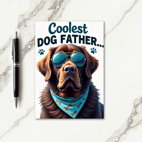 Pet Fathers Day Portrait Card