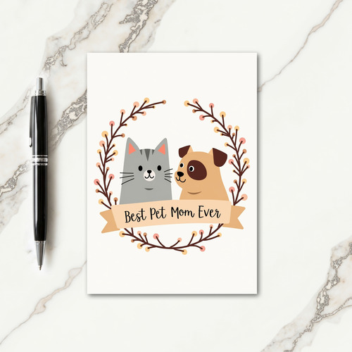 Pet Mothers Day Greeting Card