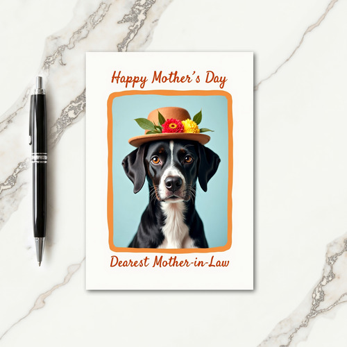 Pet Portrait Mothers Day Card