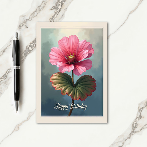 Petal Art Birthday Card
