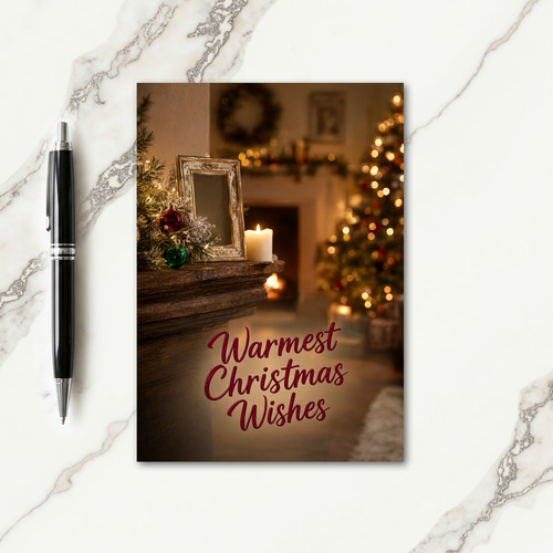 Photo Christmas Card Greetings Card