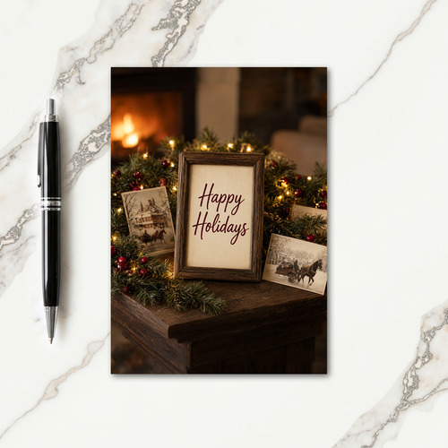 Photo Christmas Postcards Designs Card