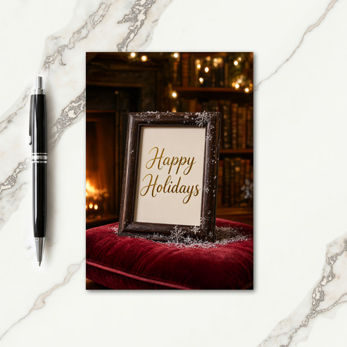 Photo Holiday Card Messages Card