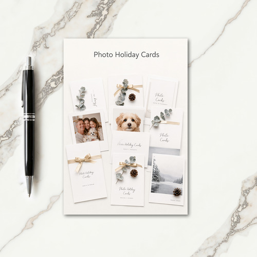 Photo Holiday Card Templates Card
