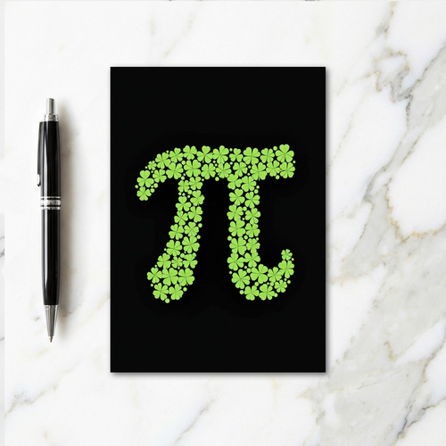Pi Clover Nature Art Card