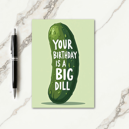 Pickled Birthday Wishes Card