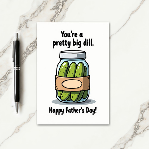 Pickled Fathers Day Card