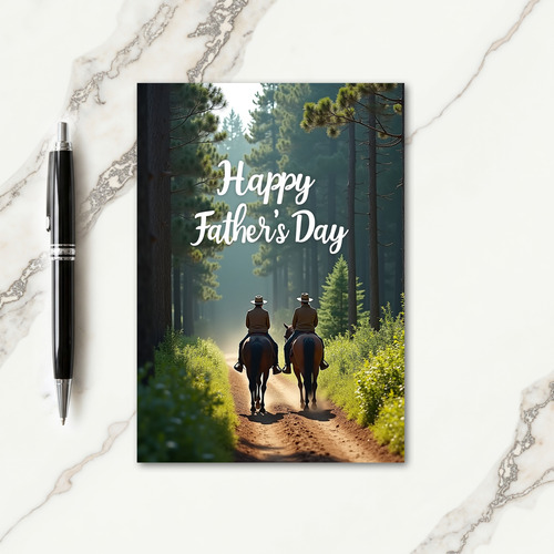 Pine Trail Fathers Day Art Card