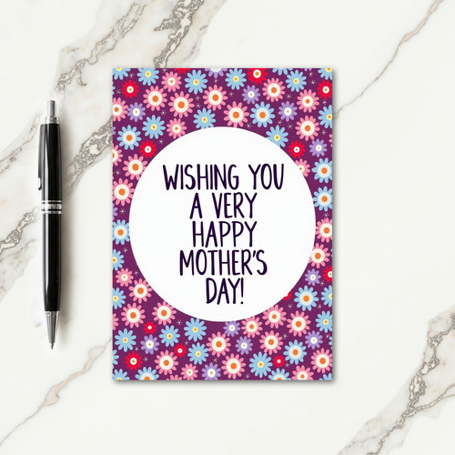 Pink And Plum Happy Day Card