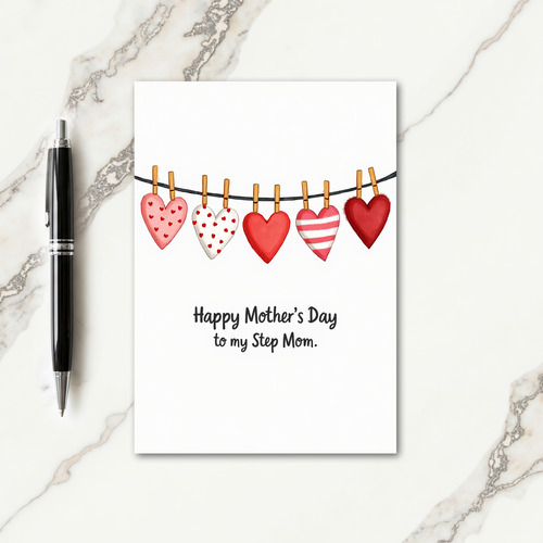 Pink And Red Mothers Day Card