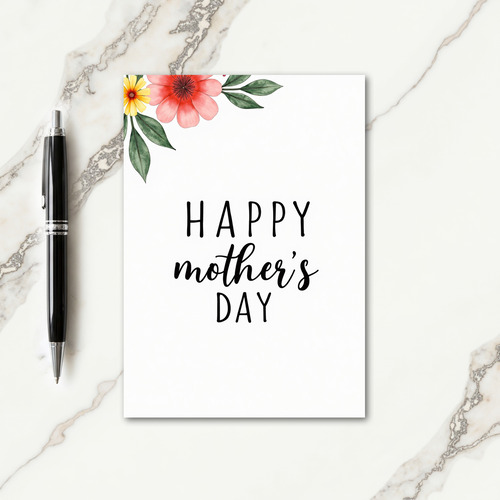 Pink And Yellow Happy Day Card