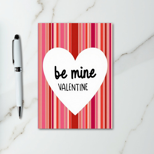 Pink Be Mine Valentine Card