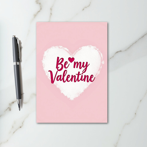 Pink Be My Valentine Love Card