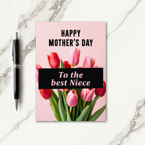 Pink Best Niece Day Card