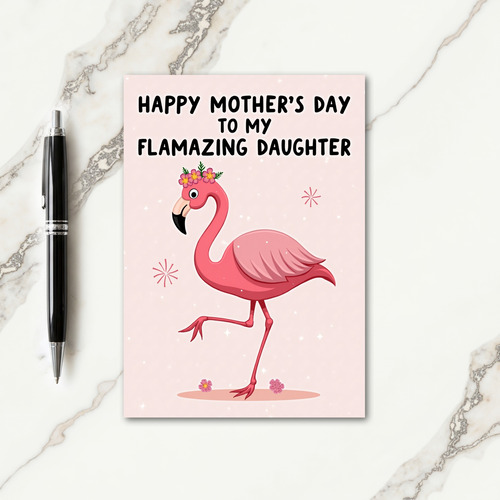 Pink Bird Sweet Mothers Day Card