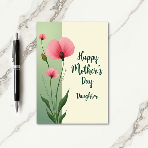 Pink Bloom Mothers Card