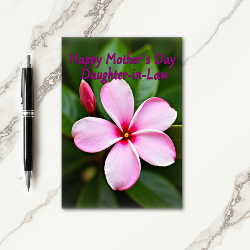 Pink Bloom Mothers Day Daughter Card