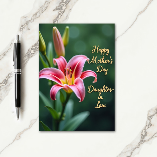 Pink Bloom Mothers Day Love Card