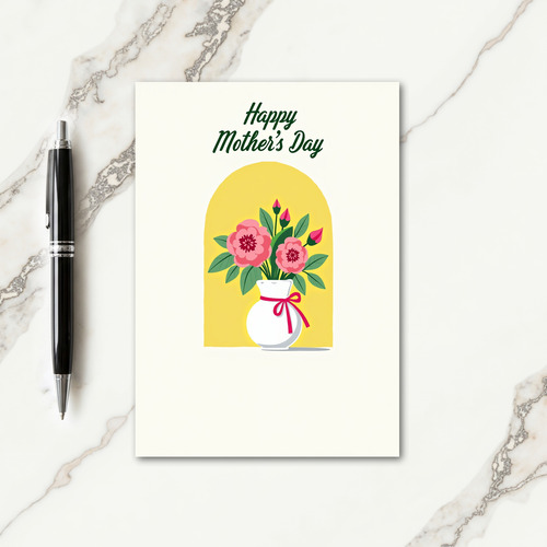 Pink Bloom Mothers Day Wish Card